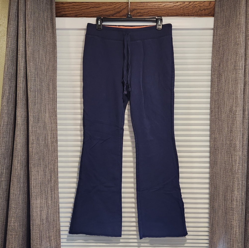 Navy flared sweatpants